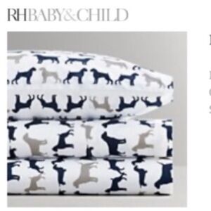 Restoration Hardware - Dog Silhouette twin sheet sets (2)